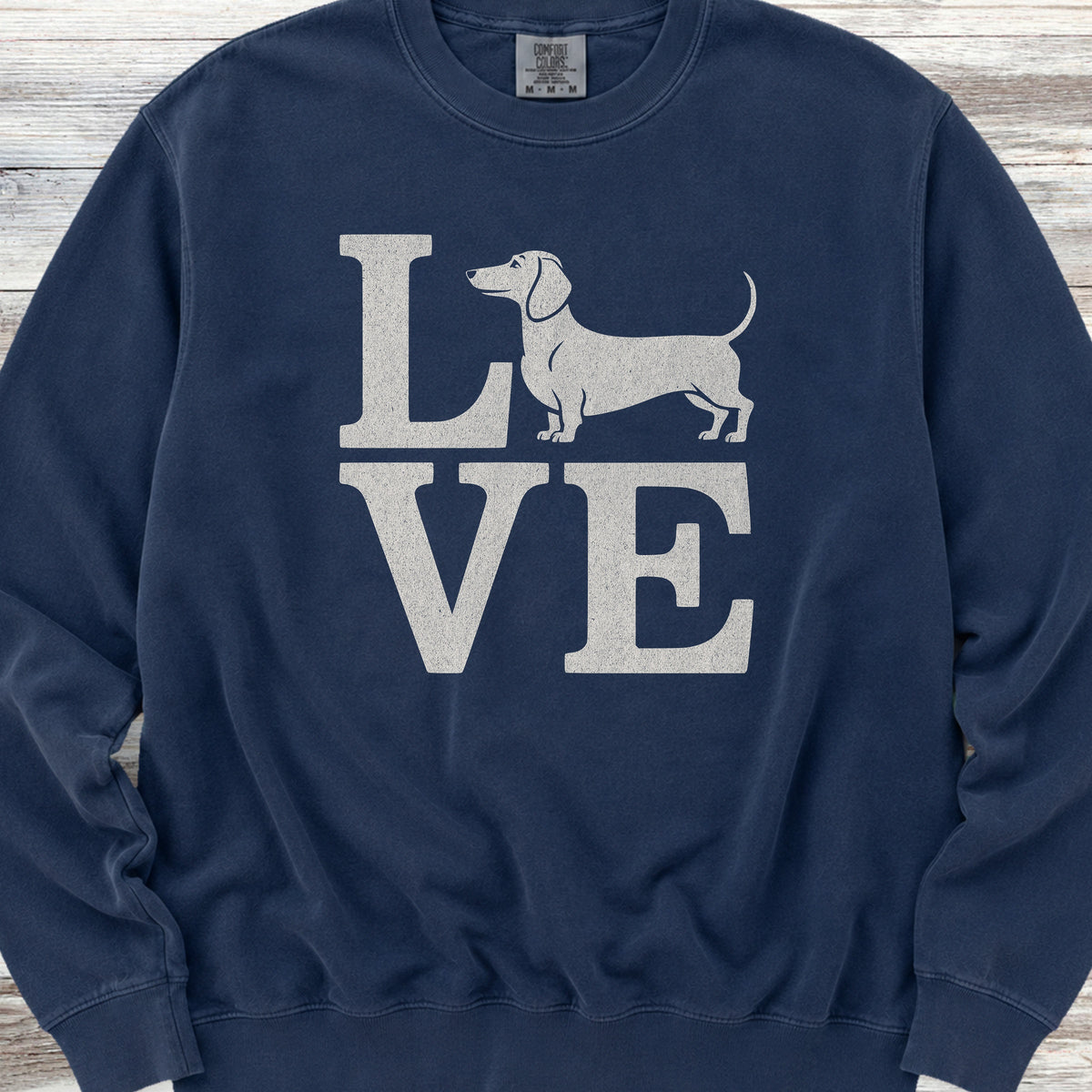 Dachshund Love Sweatshirt - True Navy
