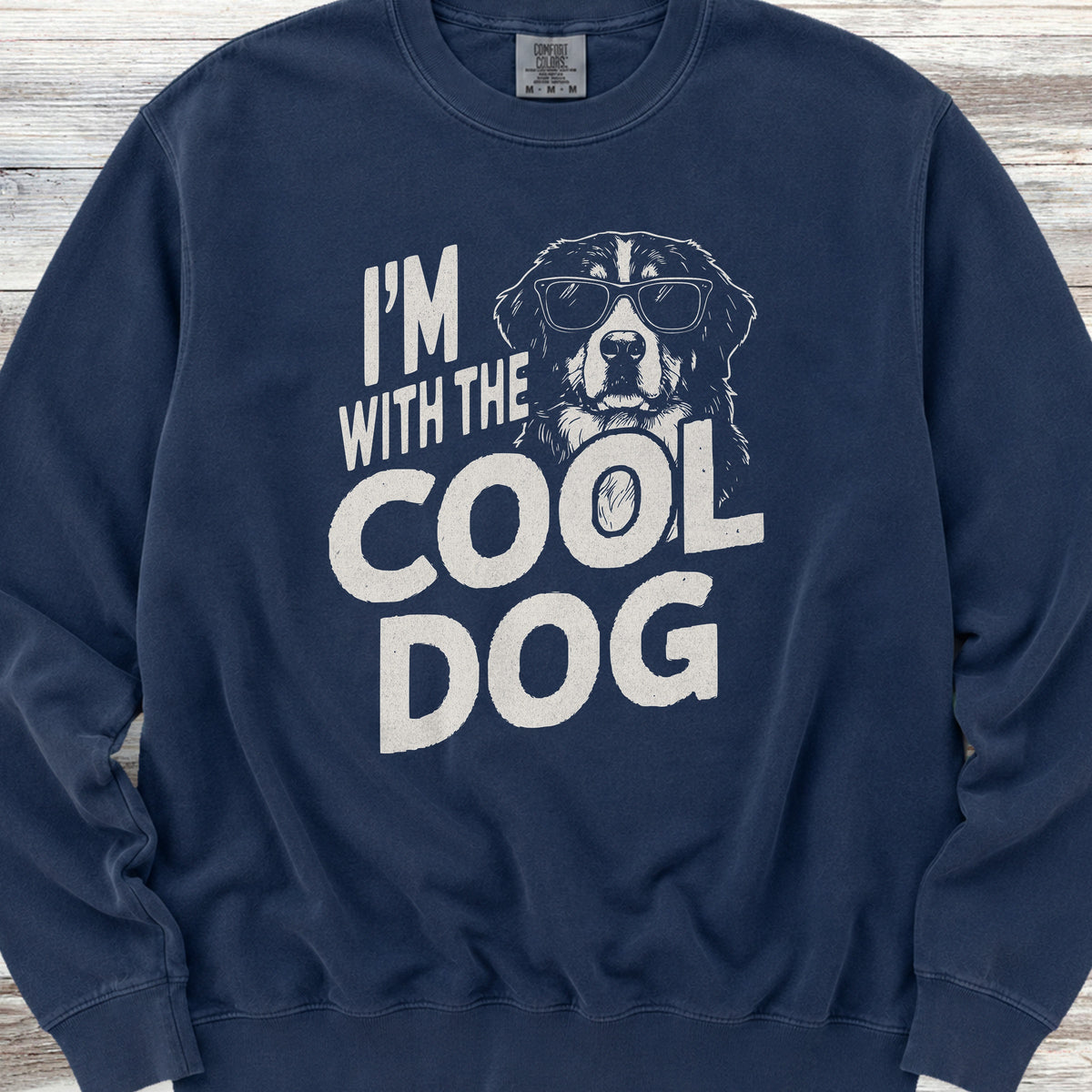 Bernese Mountain Dog Cool Sweatshirt - True Navy
