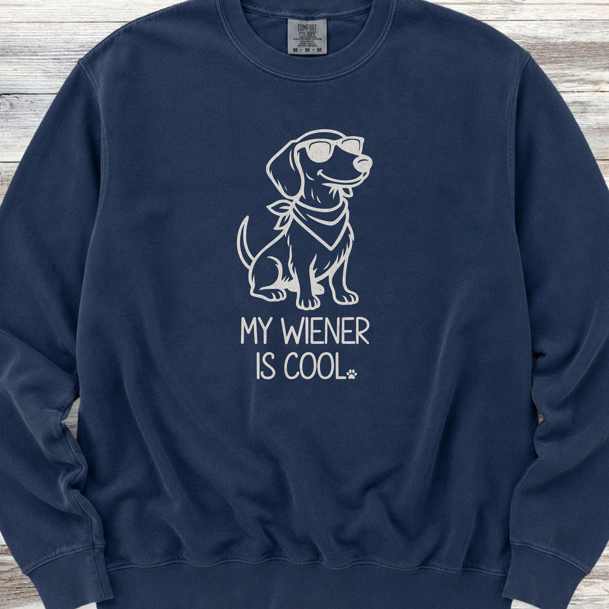 Dachshund Cool Wiener Sweatshirt - True Navy