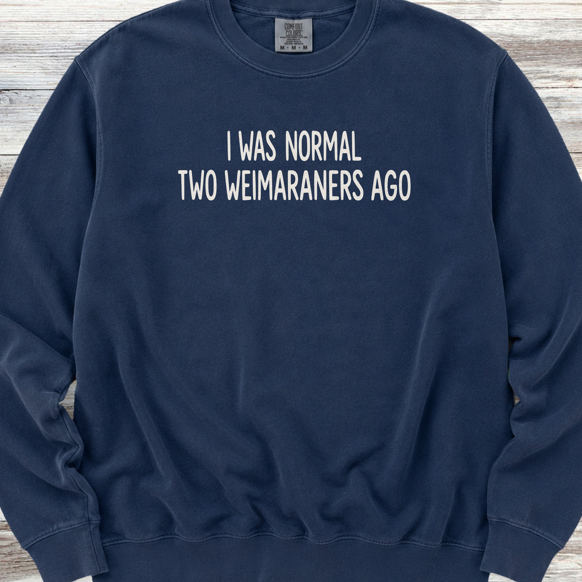 Weimaraner Normal Sweatshirt - True Navy