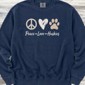 Husky Peace Sweatshirt - True Navy