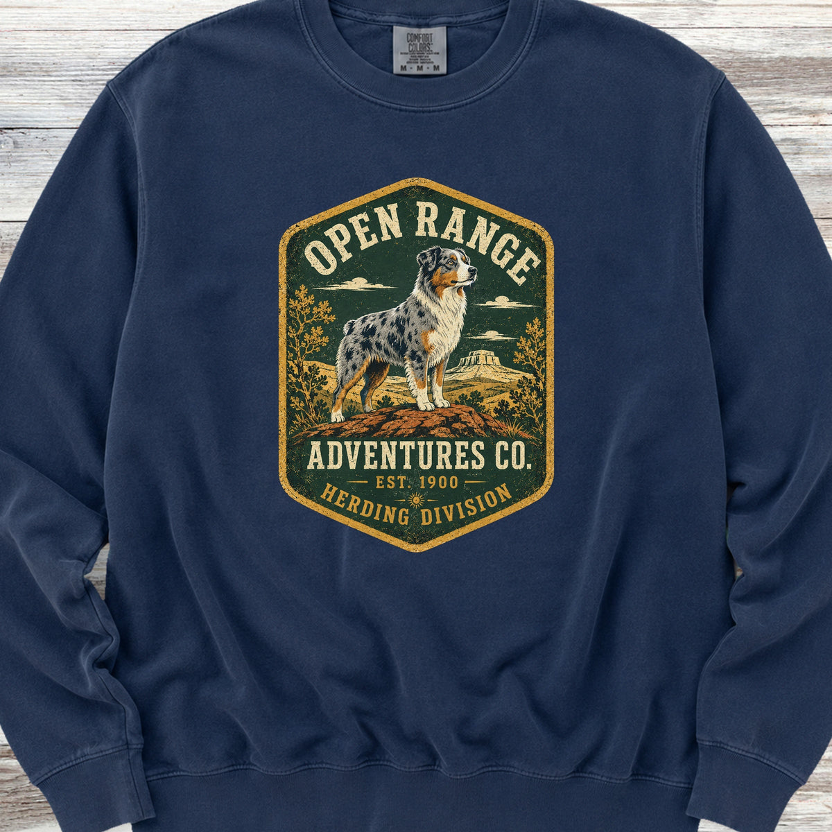Australian Shepherd Adventures Sweatshirt - True Navy