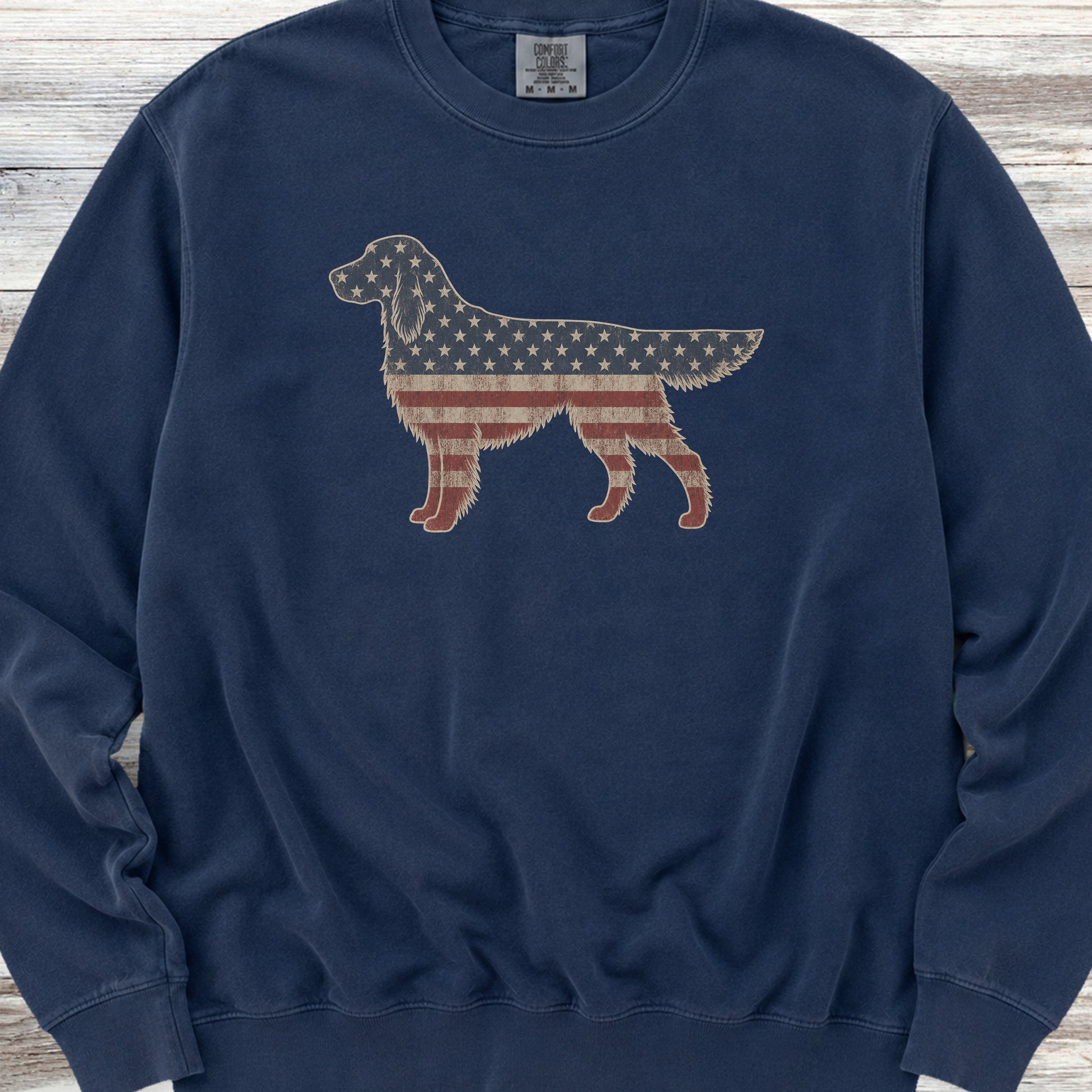 English Setter Vintage USA Sweatshirt - True Navy