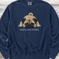 Pug Nope Sweatshirt - True Navy