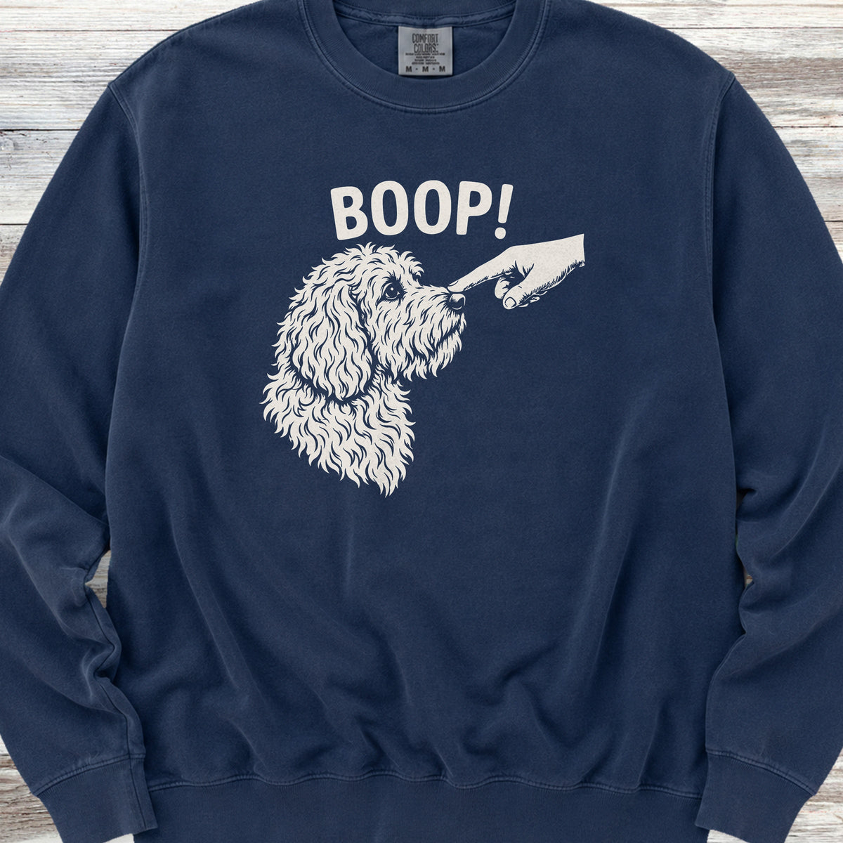 Goldendoodle BOOP! Sweatshirt - True Navy