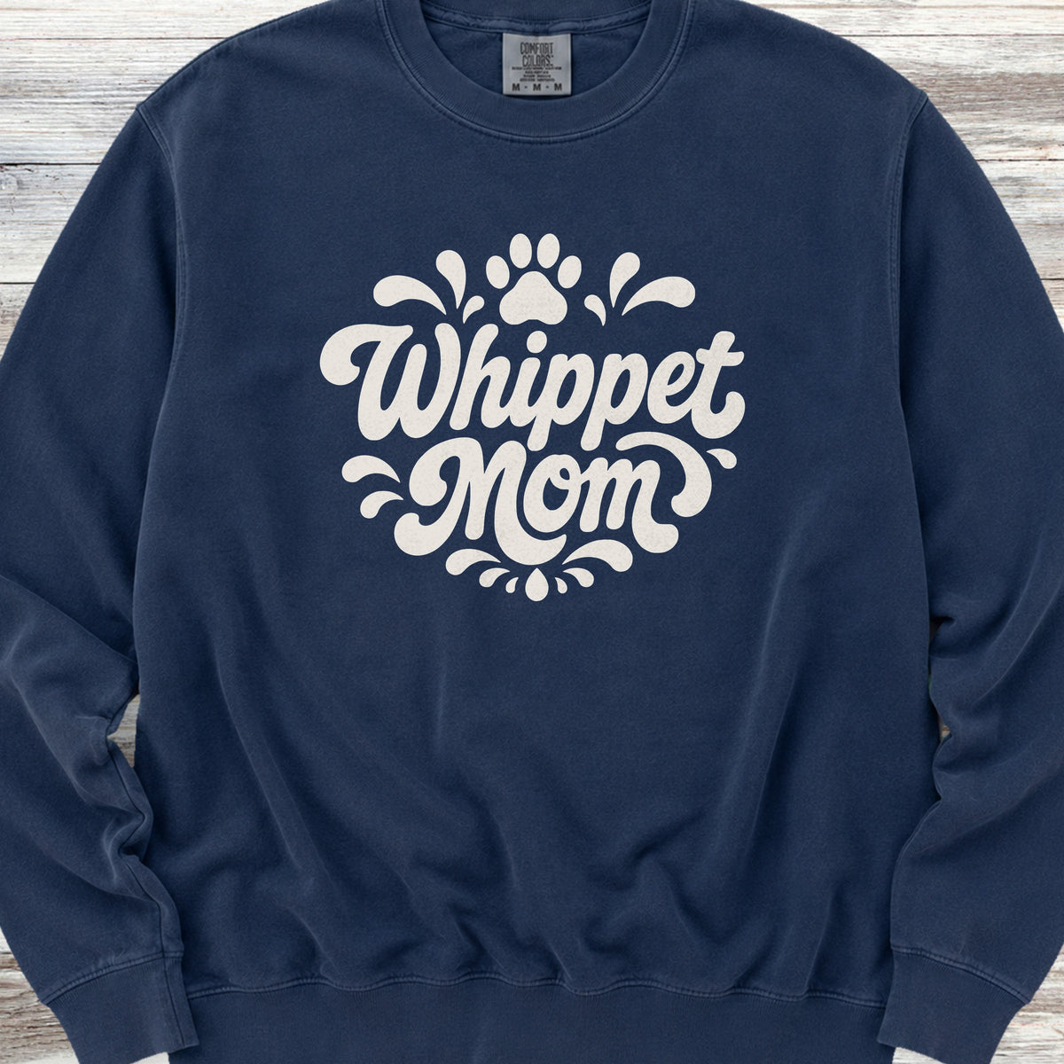 Whippet Groovy Mom Sweatshirt - True Navy