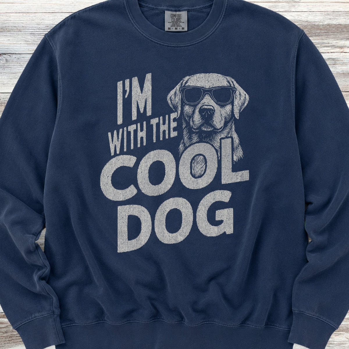 Labrador Retriever Cool Dog Sweatshirt - True Navy