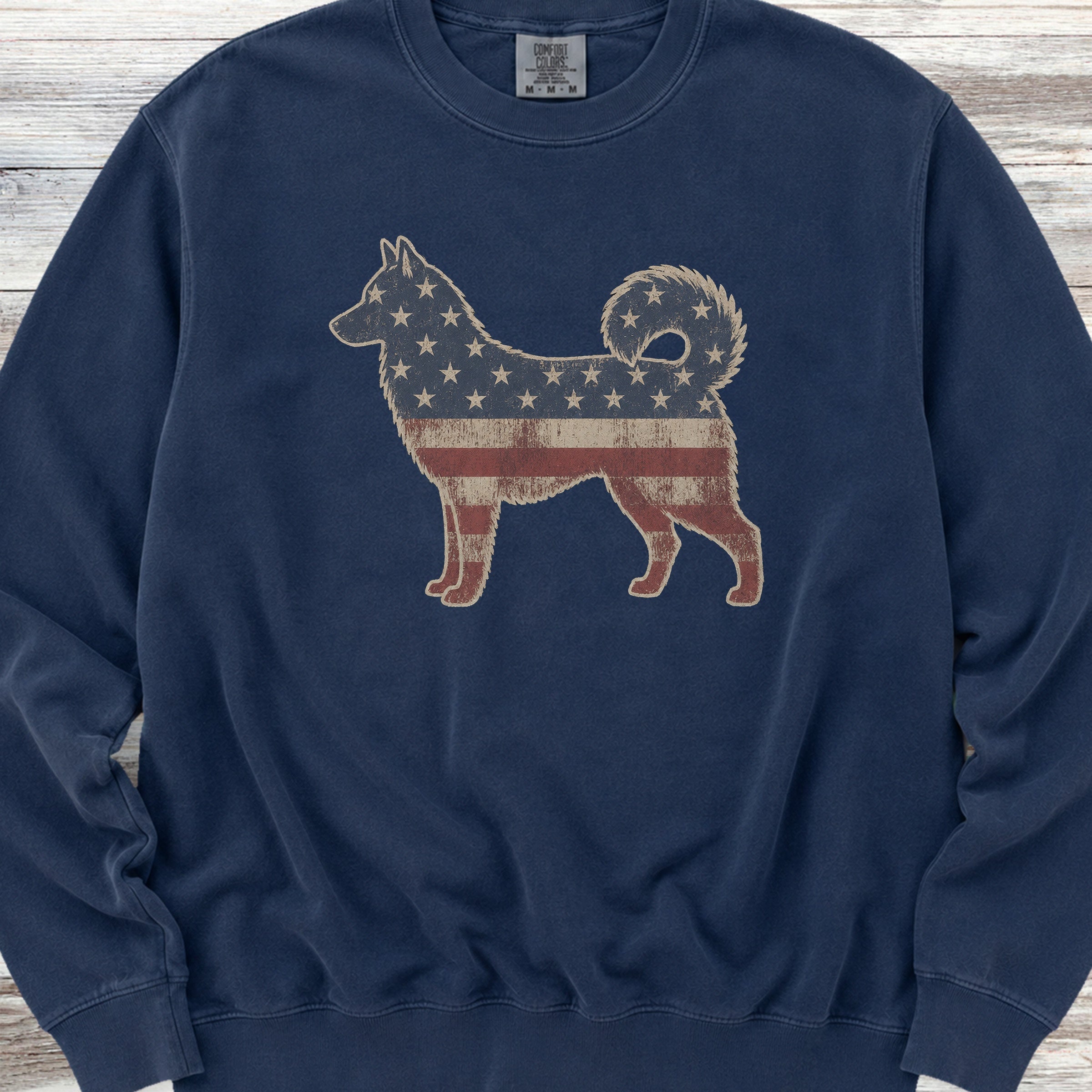 Husky Vintage USA Sweatshirt - True Navy