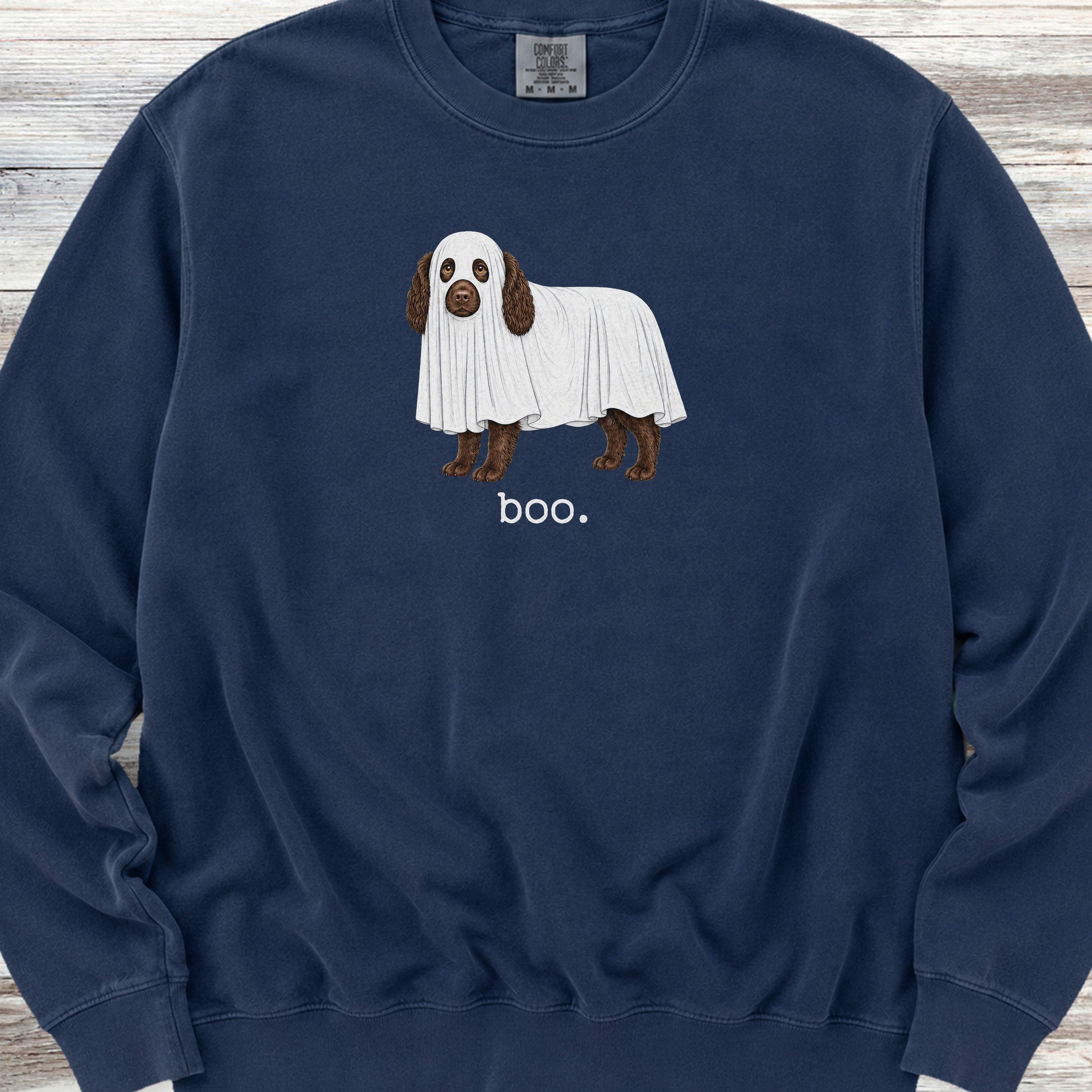Boykin Spaniel Boo Sweatshirt - True Navy