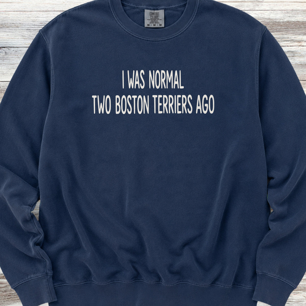 Boston Terrier Normal Sweatshirt - True Navy