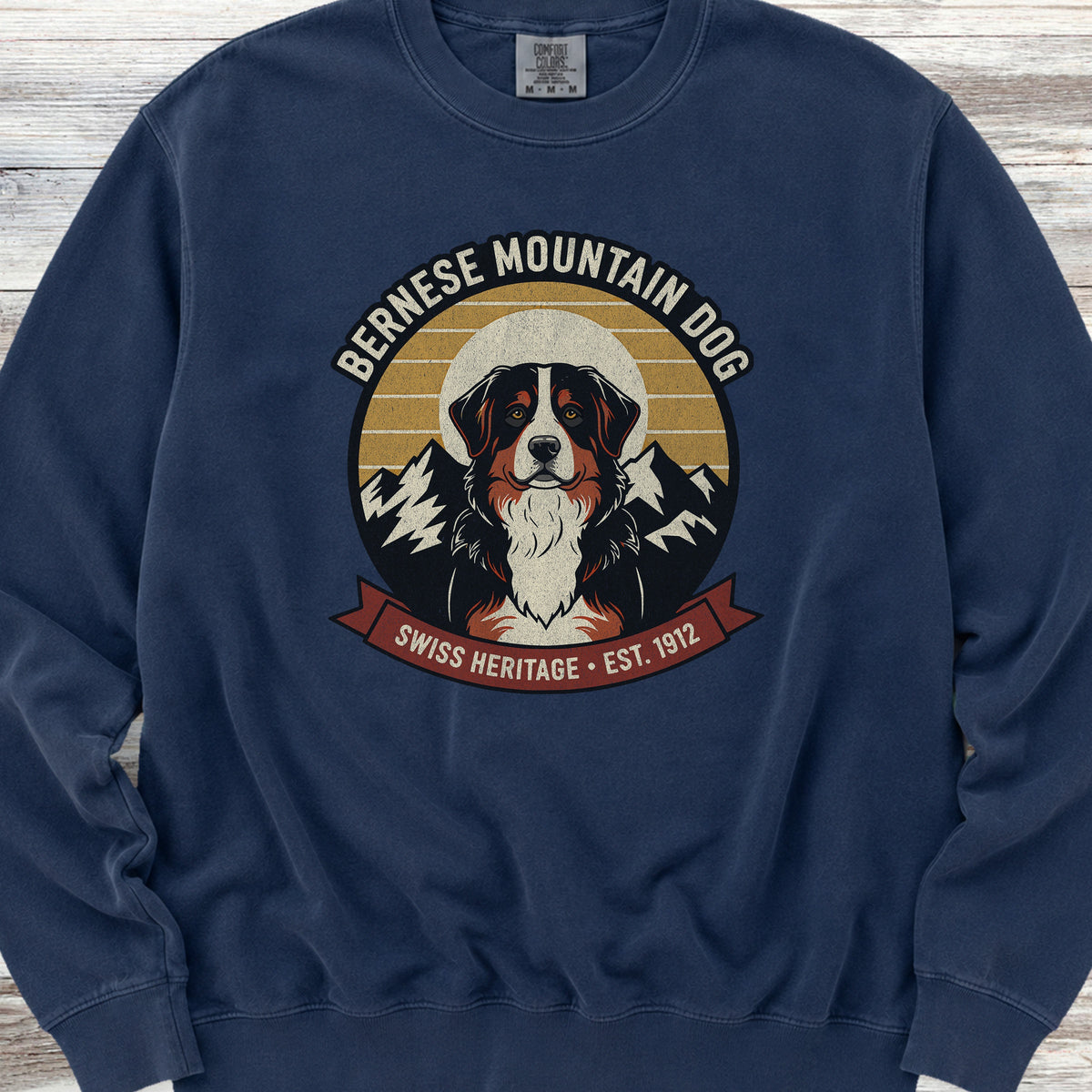 Bernese Mountain Dog Heritage Sweatshirt - True Navy