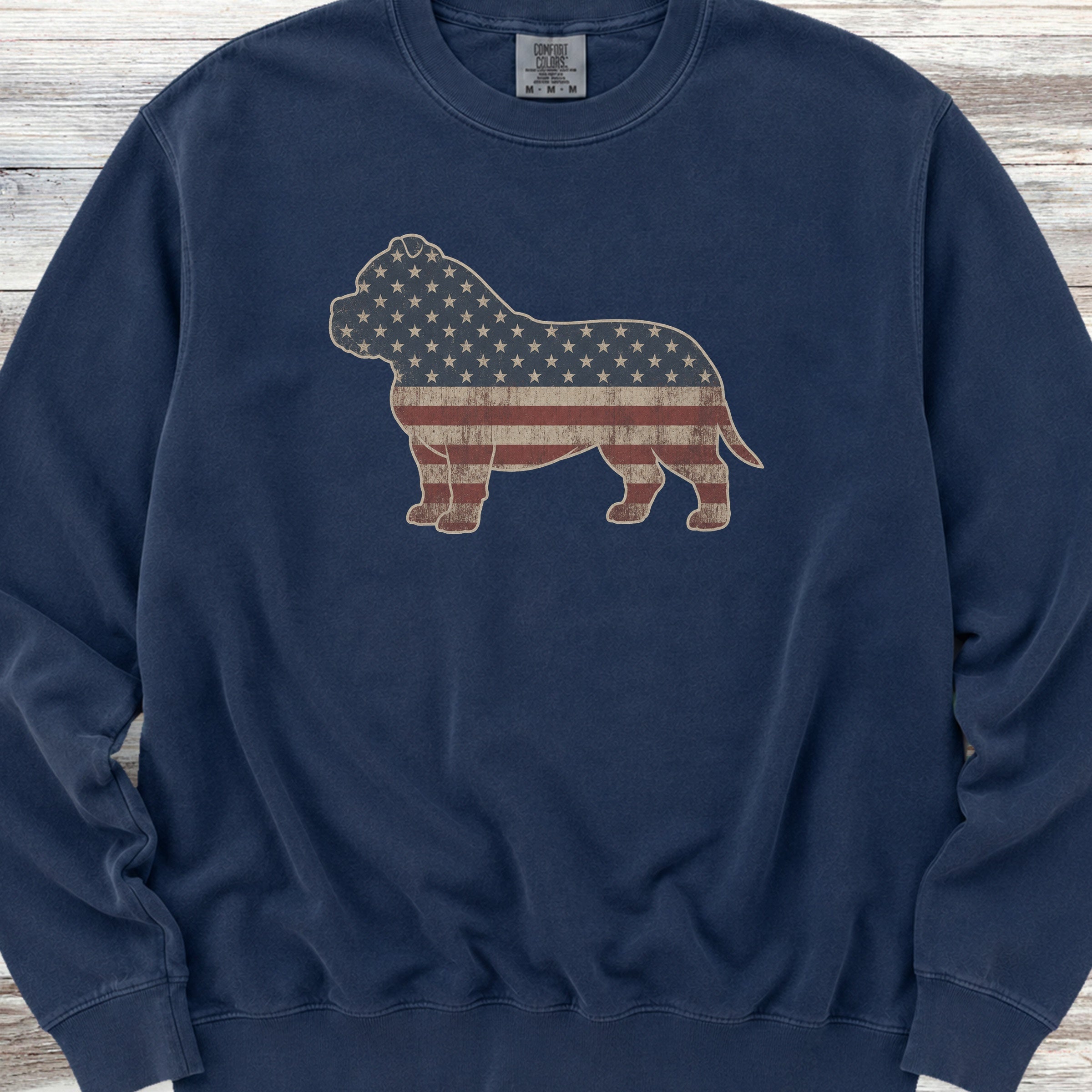 American Bully Vintage USA Sweatshirt - True Navy