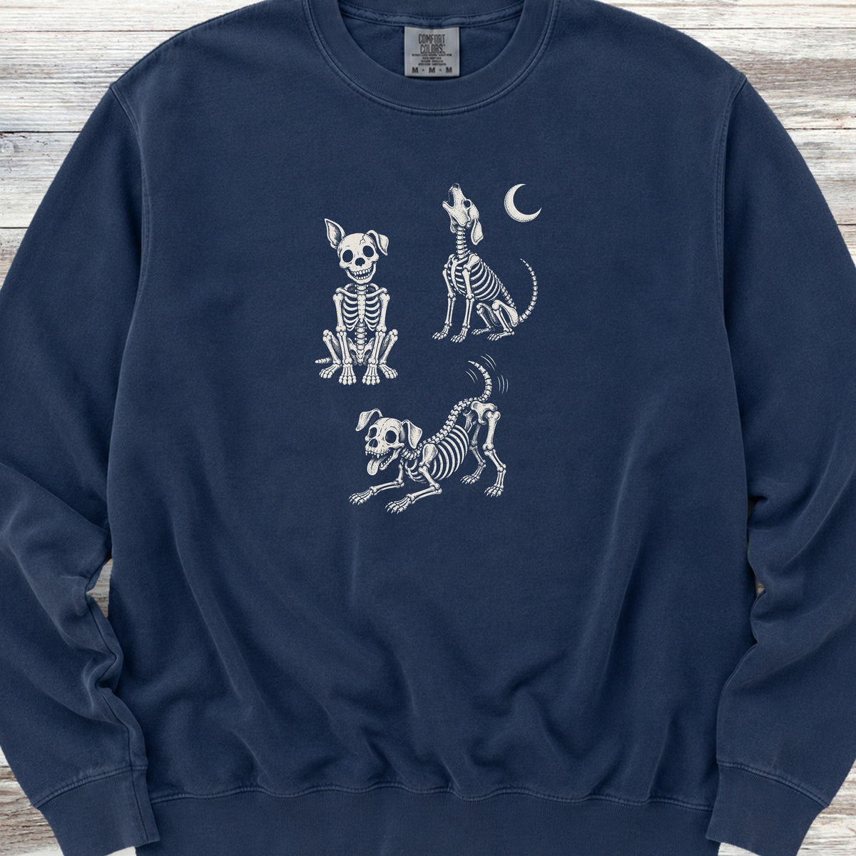 Skelly Dog Sweatshirt - True Navy