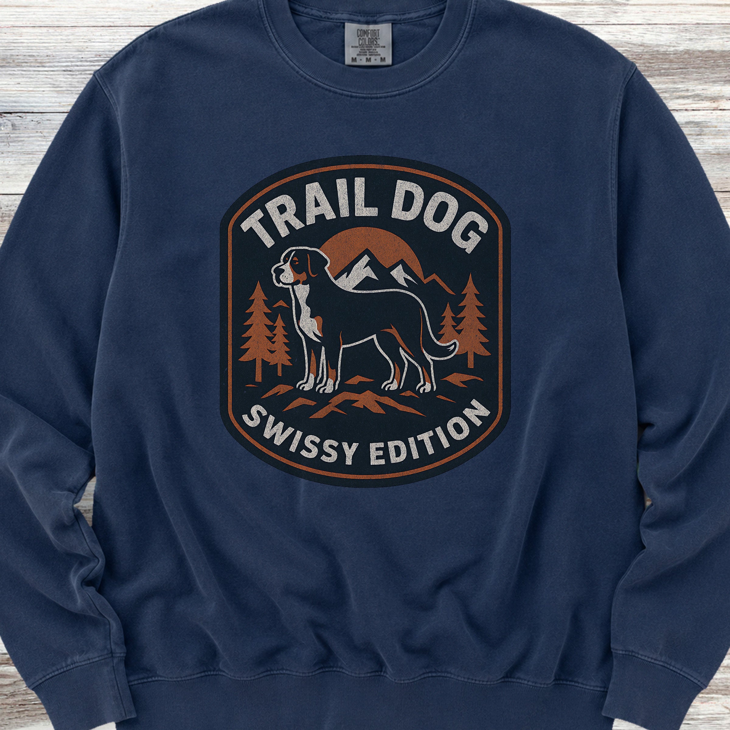 Swiss Mountain Dog Trail Dog Sweatshirt - True Navy