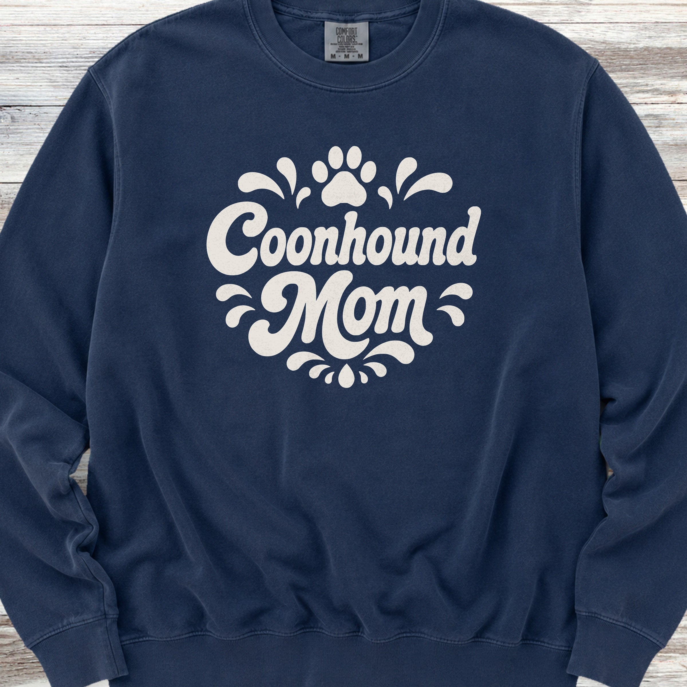 Coonhound Groovy Mom Sweatshirt - True Navy