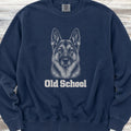 German Shepherd Old School Sweatshirt - True Navy
