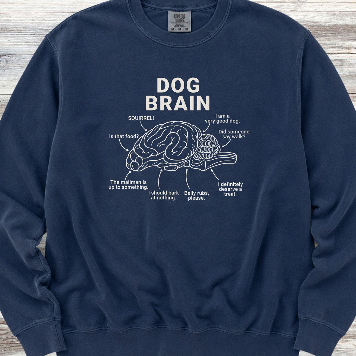 Dog Brain Sweatshirt - True Navy