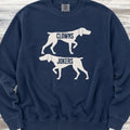 German Shorthaired Pointer Clowns or Jokers Sweatshirt - True Navy