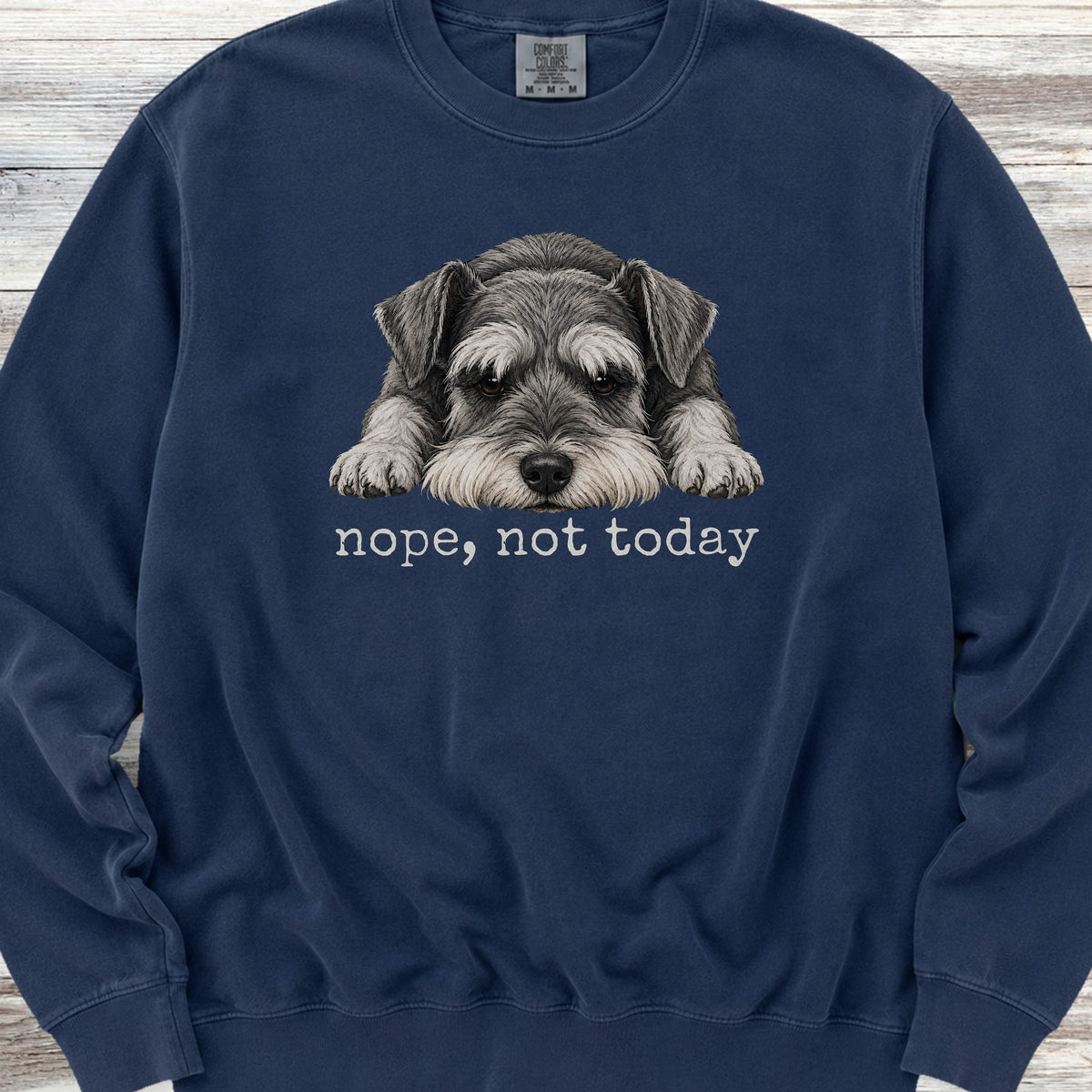 Schnauzer Nope Sweatshirt - True Navy