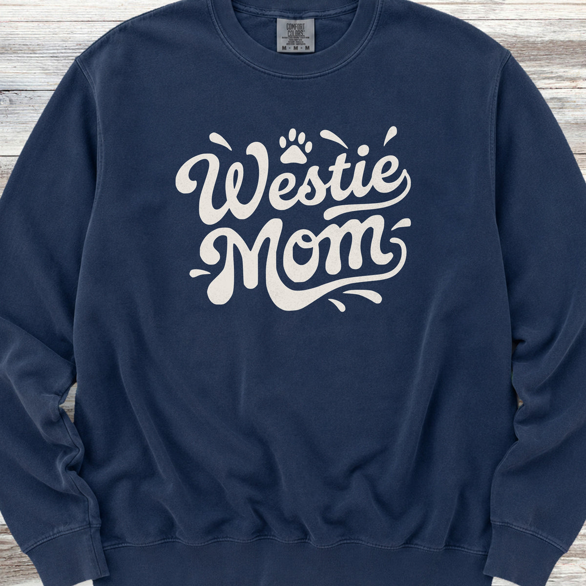 West Highland Groovy Mom Sweatshirt - True Navy
