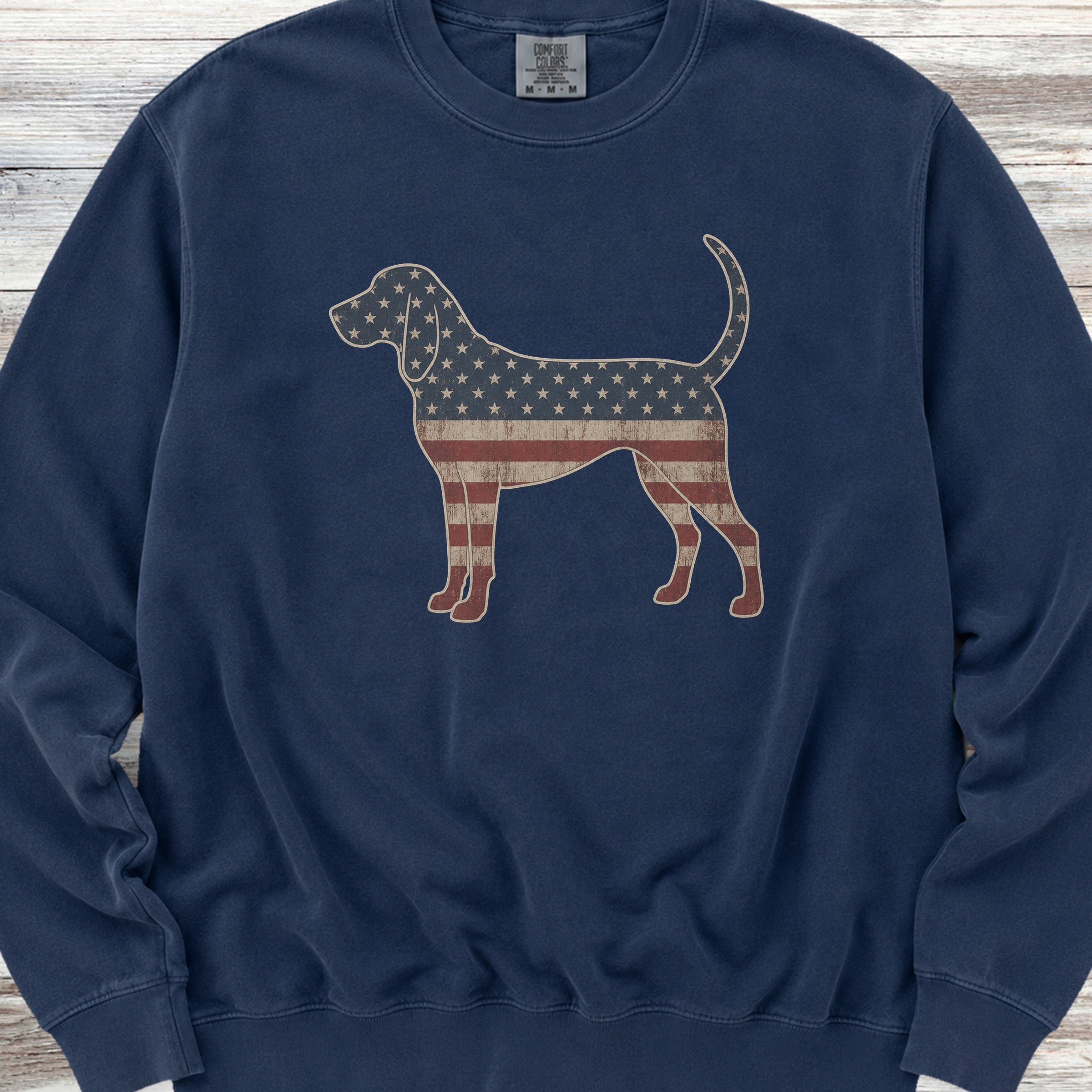 Coonhound Vintage USA Sweatshirt - True Navy