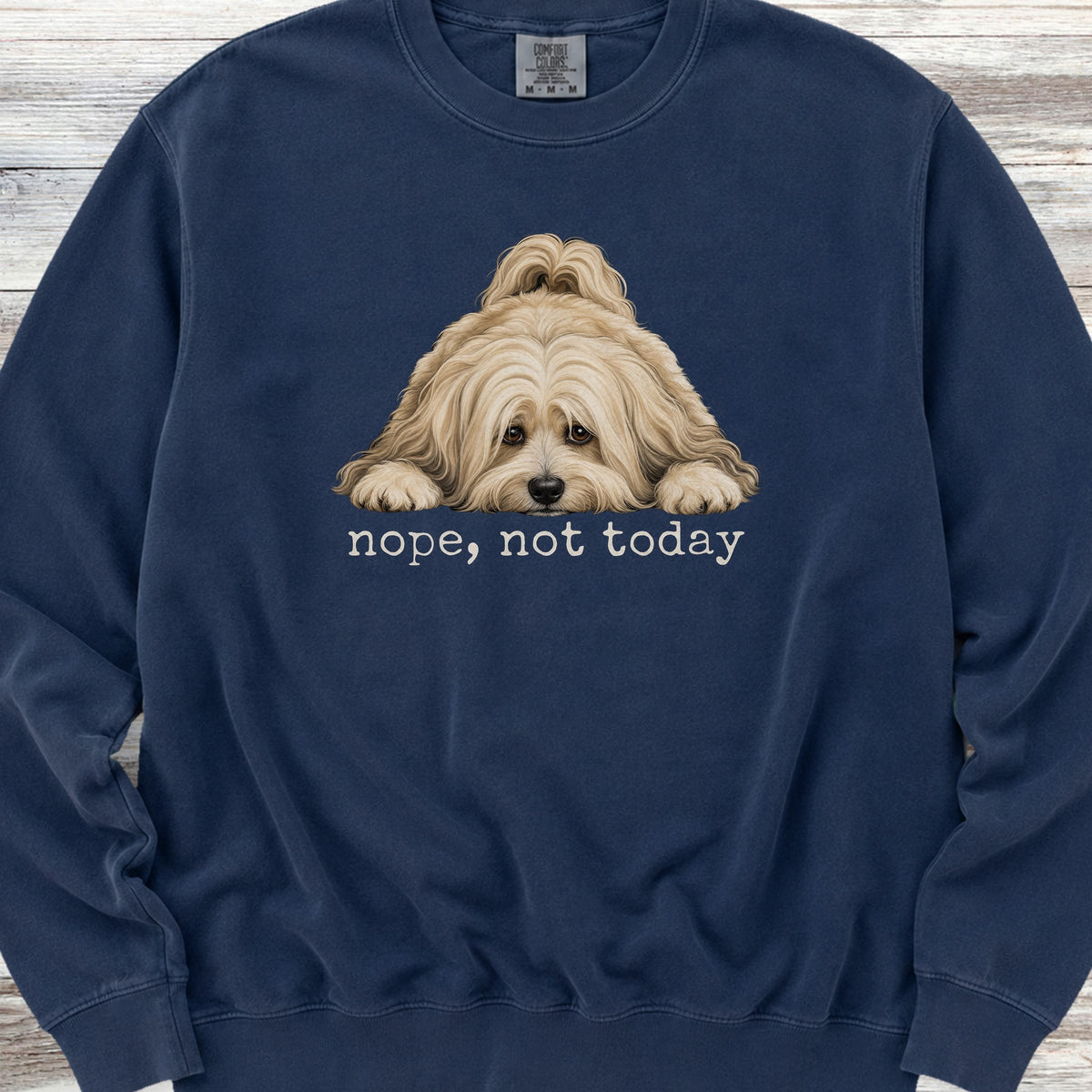Havanese Nope Sweatshirt - True Navy