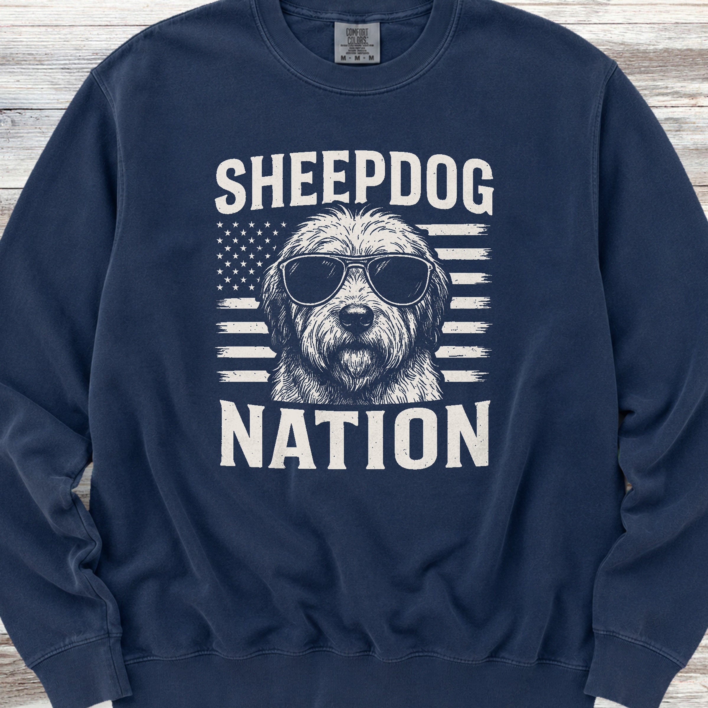 Old English Sheepdog Nation Sweatshirt - True Navy