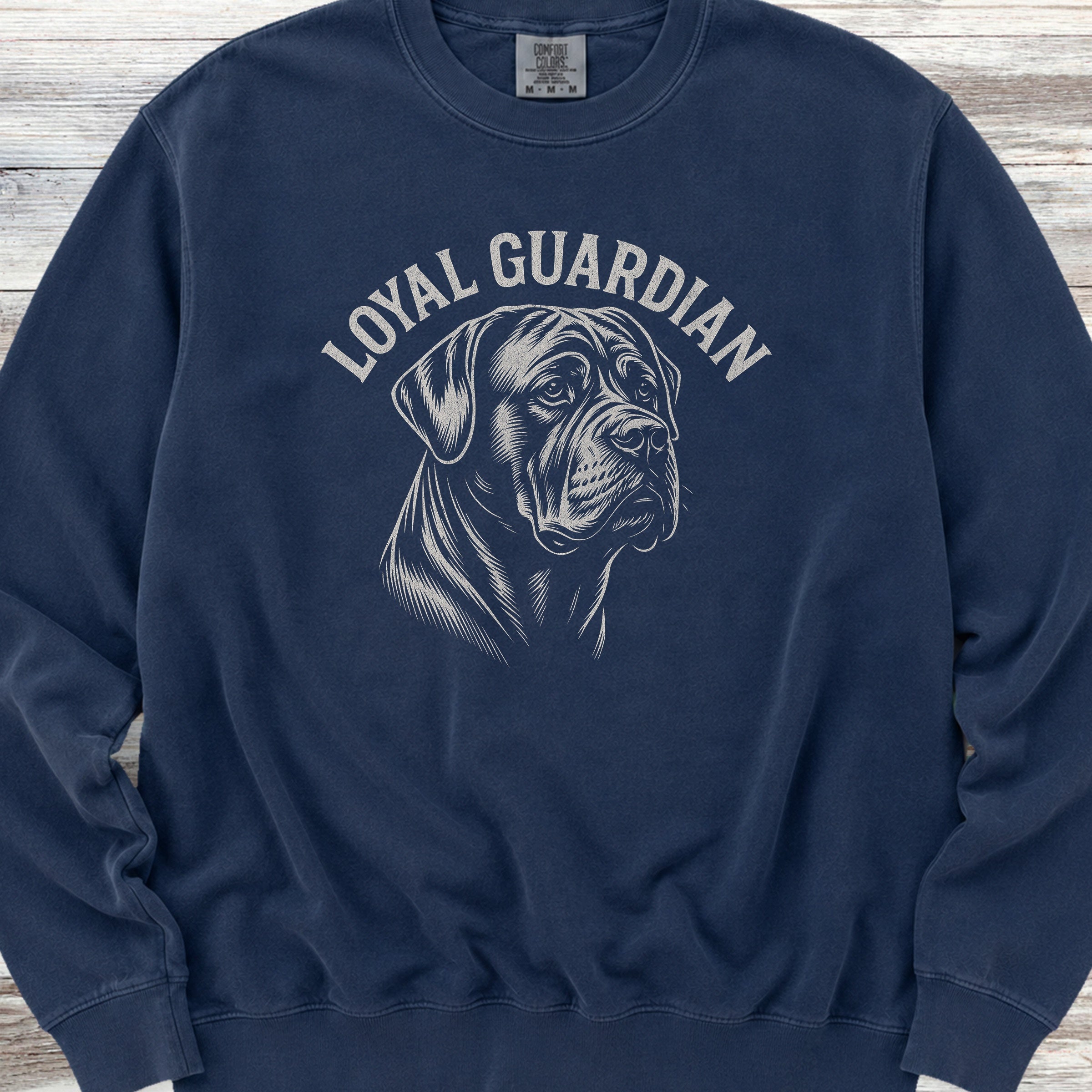 Cane Corso Natural Loyal Guardian Sweatshirt - True Navy