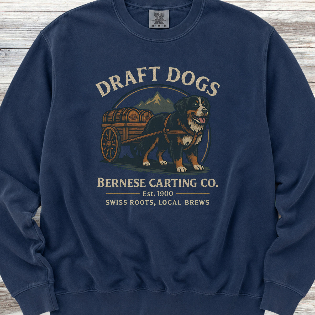 Bernese Mountain Dog Draft Dogs Sweatshirt - True Navy
