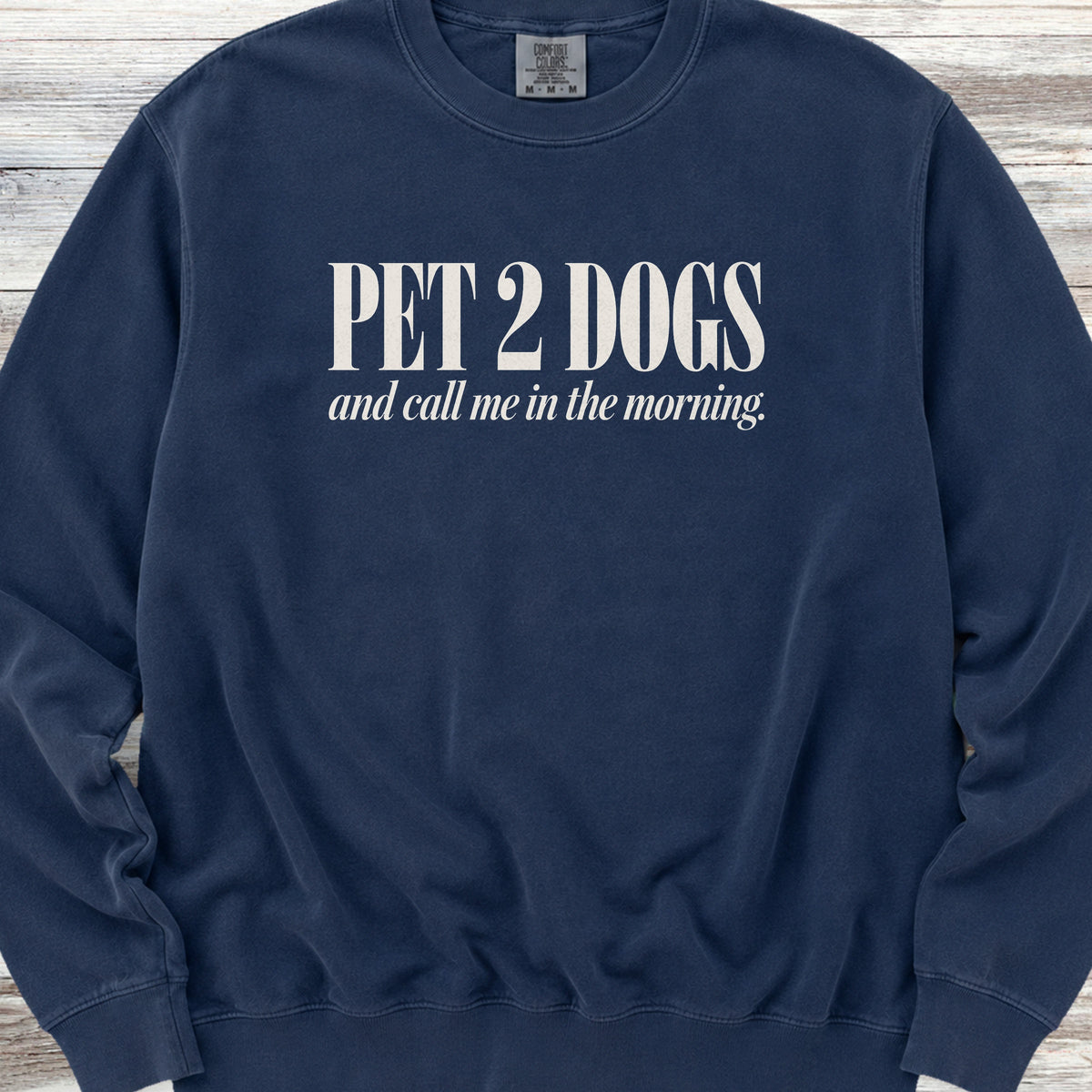 Pet 2 Dogs Sweatshirt - True Navy