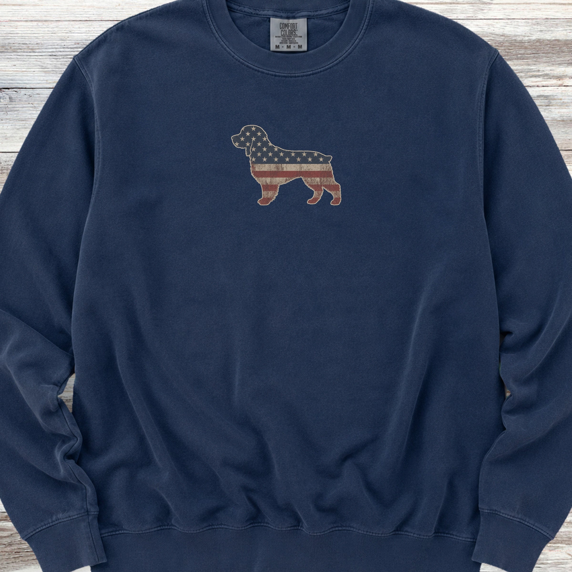 Boykin Spaniel Vintage USA Sweatshirt - True Navy