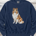 Rough Collie Watercolor Sweatshirt - True Navy