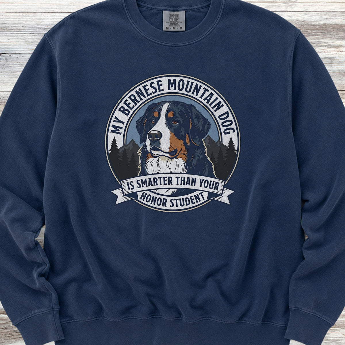 Bernese Mountain Dog Smart Sweatshirt - True Navy