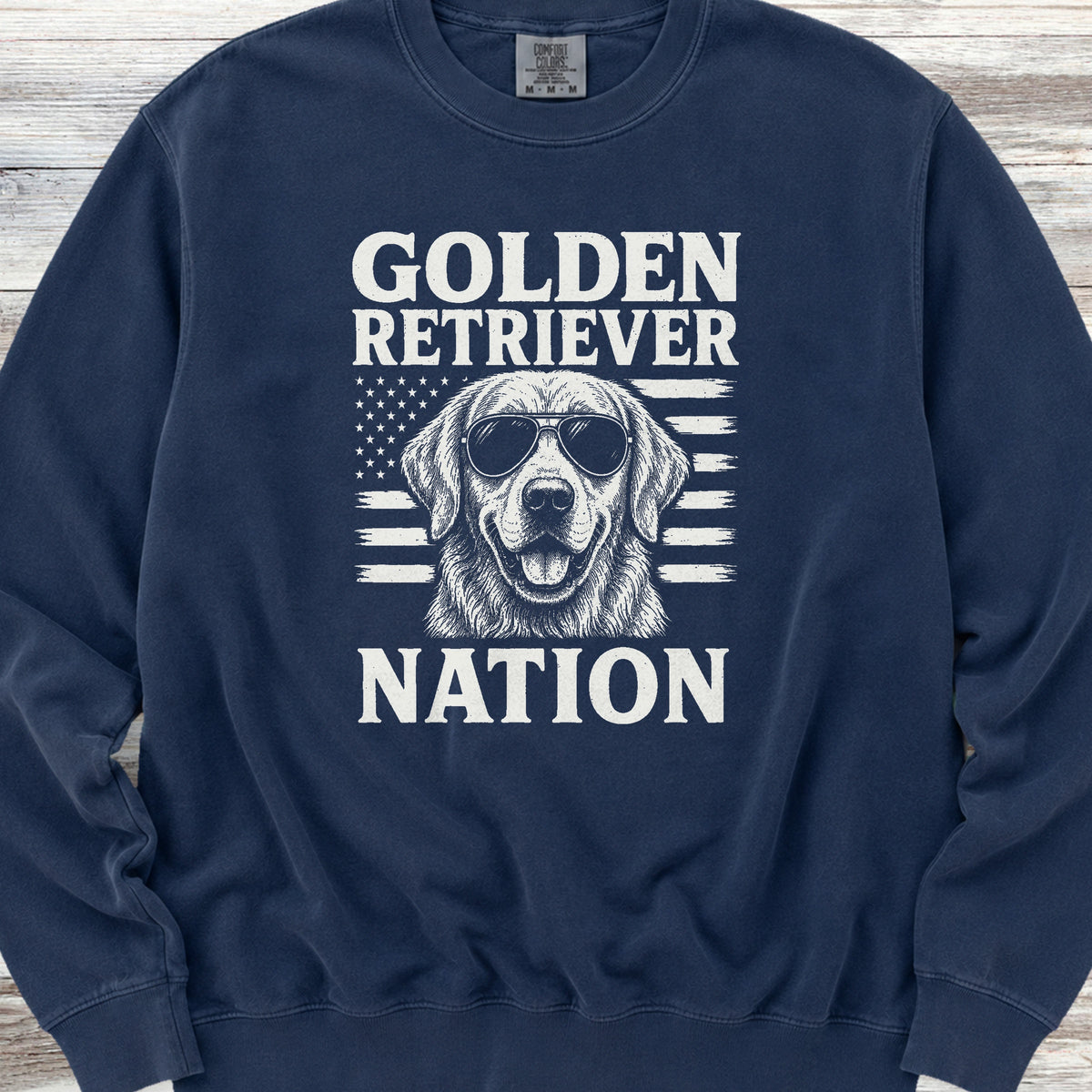 Golden Retriever Nation Sweatshirt - True Navy