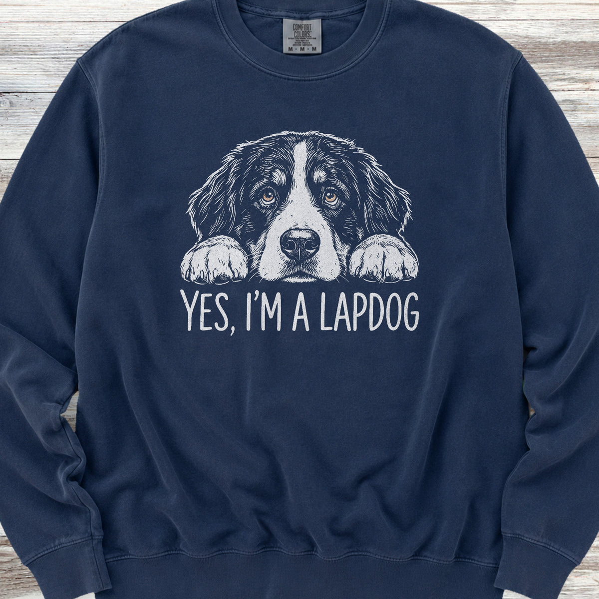 Bernese Mountain Dog Lapdog Sweatshirt - True Navy