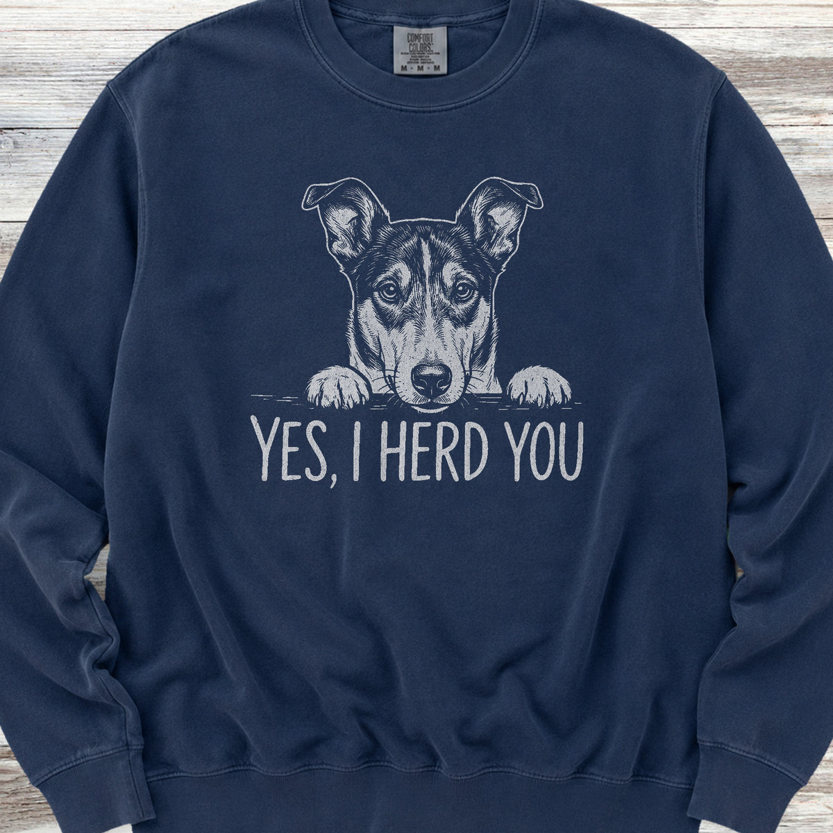 Smooth Collie Herd You Sweatshirt - True Navy