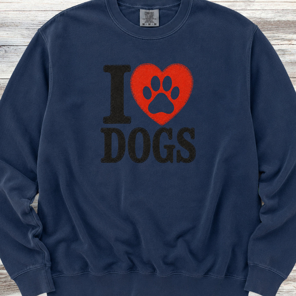 I Heart Dogs Sweatshirt - True Navy