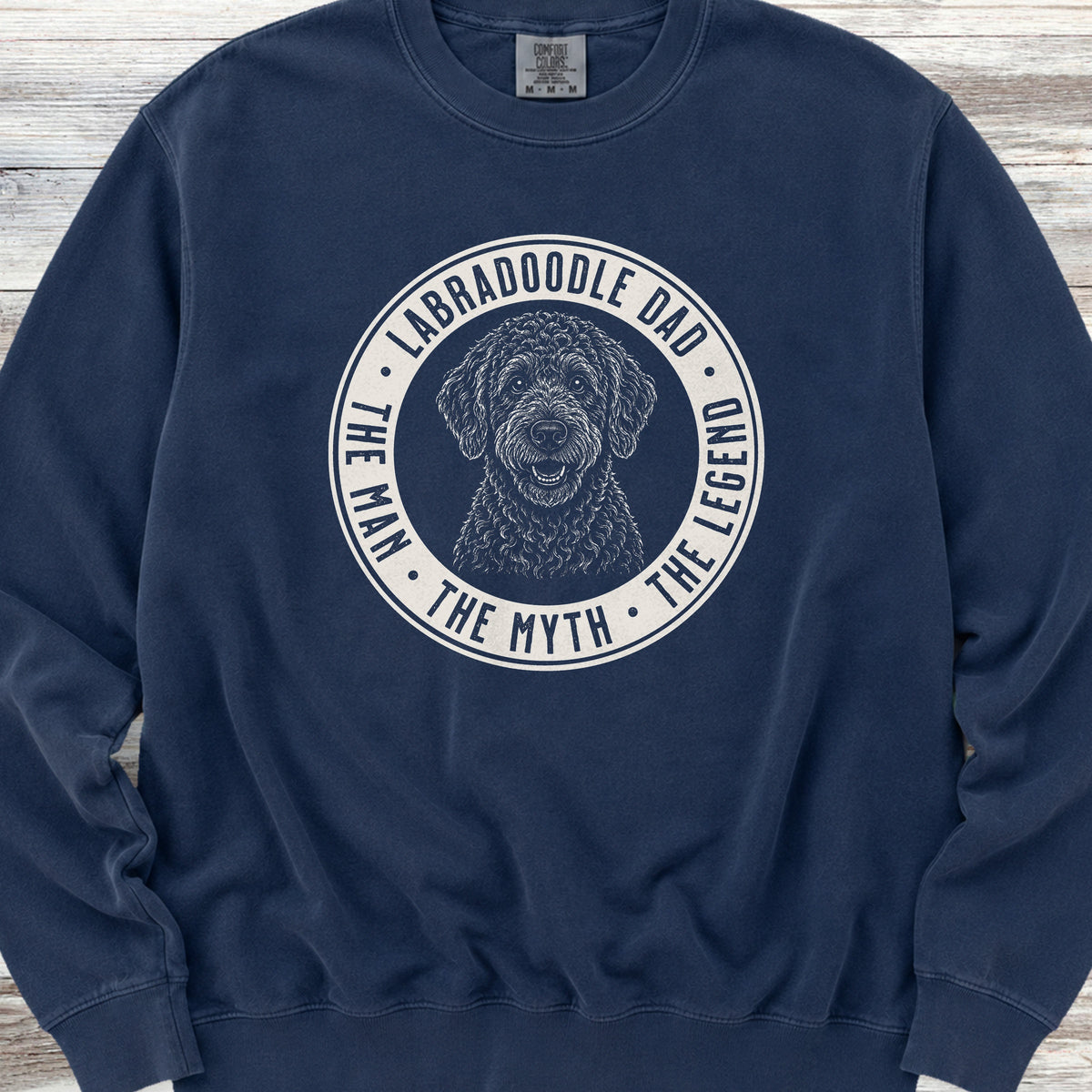 Labradoodle Dad Legend Sweatshirt - True Navy