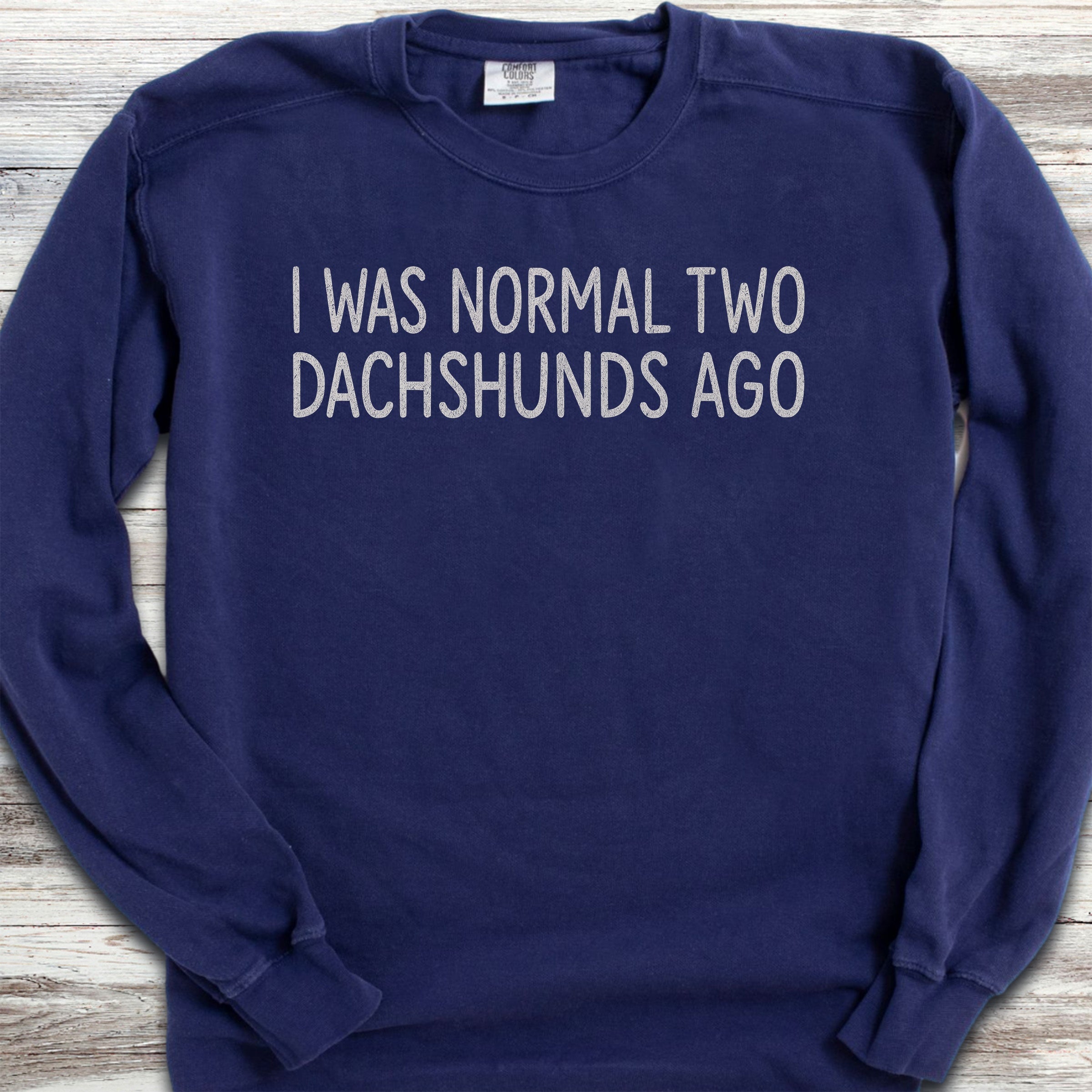 Dachshund Normal Sweatshirt - True Navy