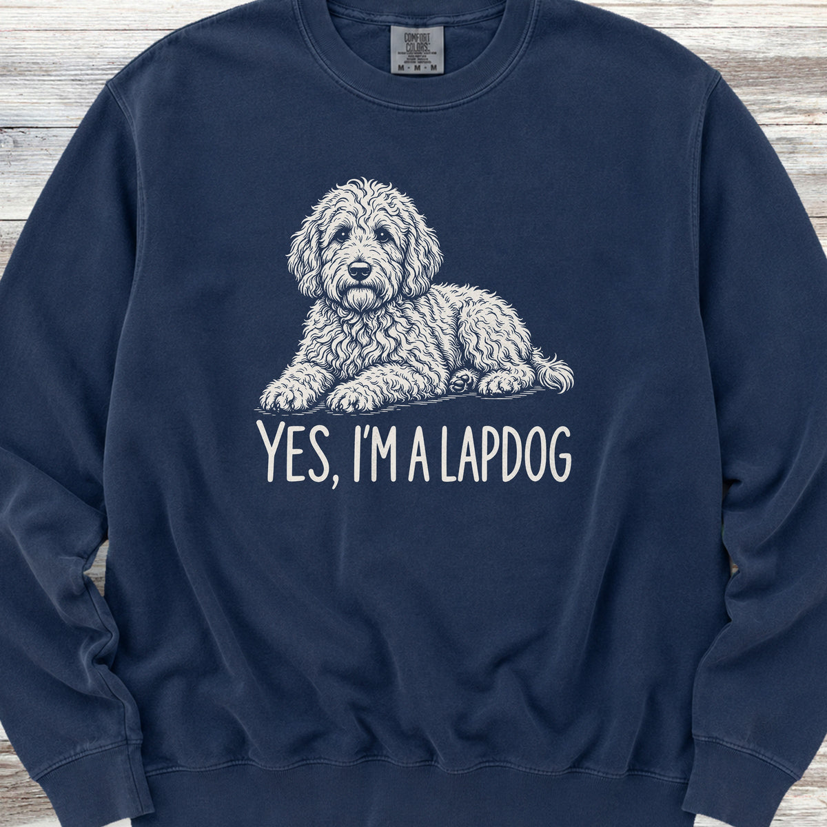 Goldendoodle Lapdog Sweatshirt - True Navy