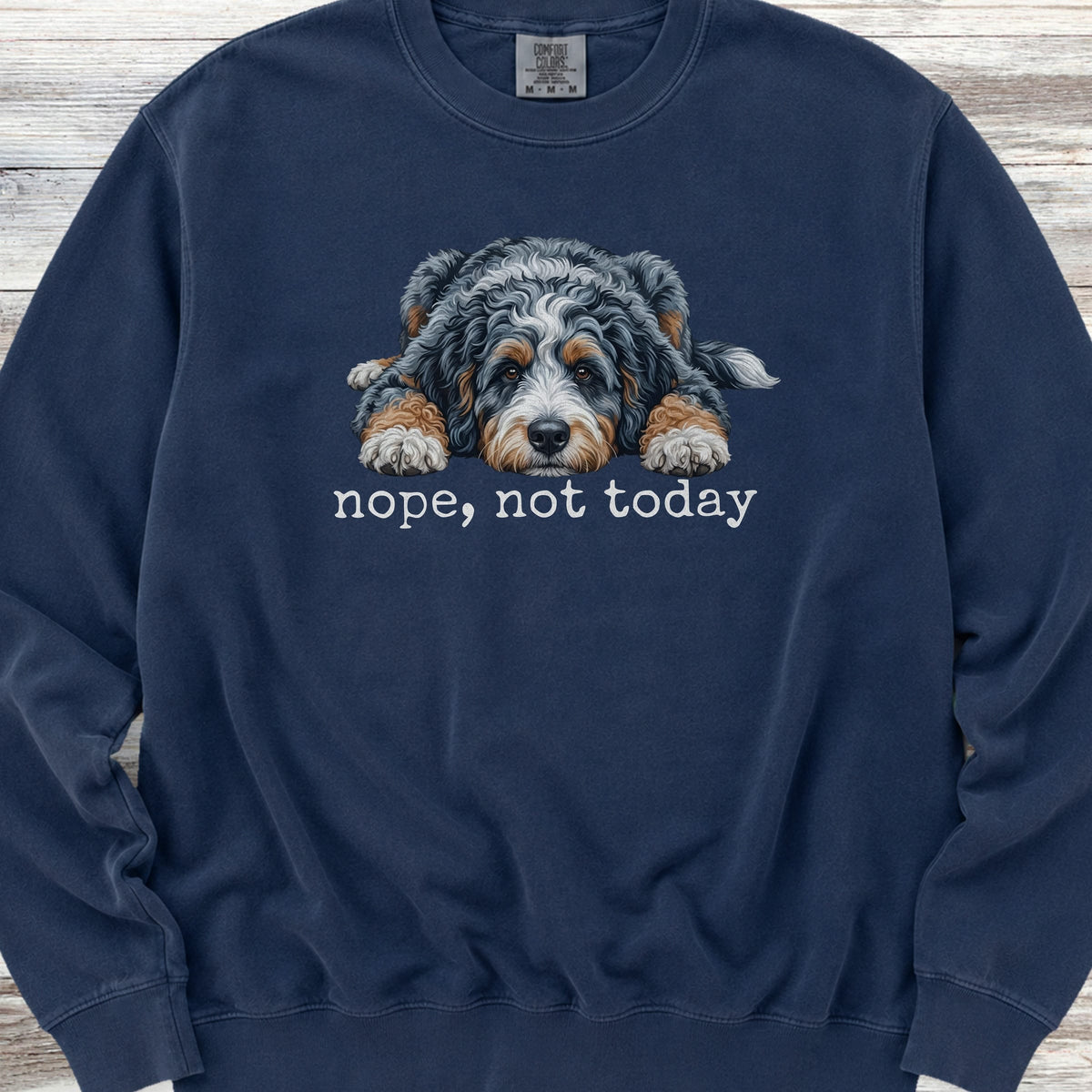 Aussiedoodle Nope Sweatshirt - True Navy