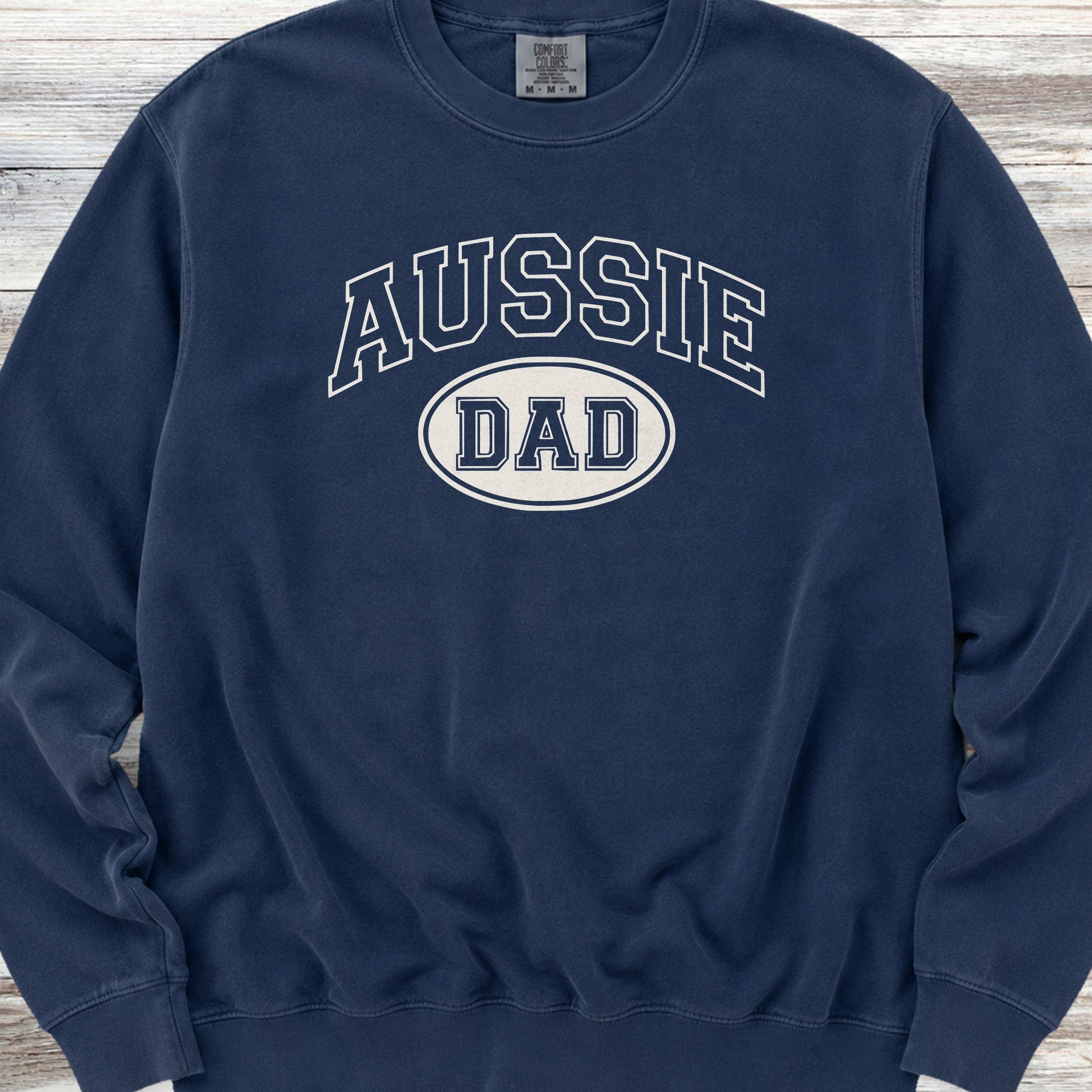 Australian Shepherd Aussie Dad Sweatshirt - True Navy