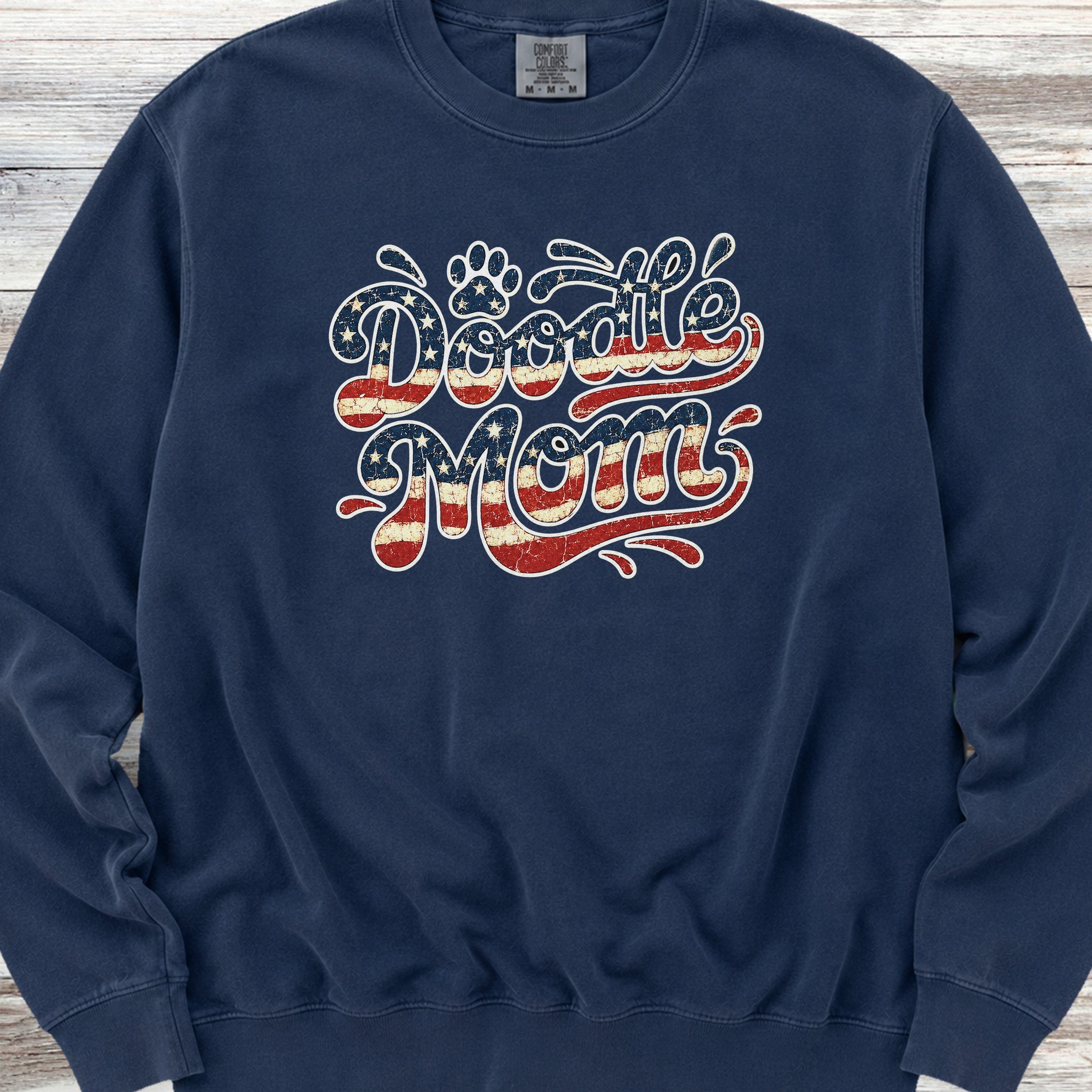 Doodle USA Mom Sweatshirt - True Navy