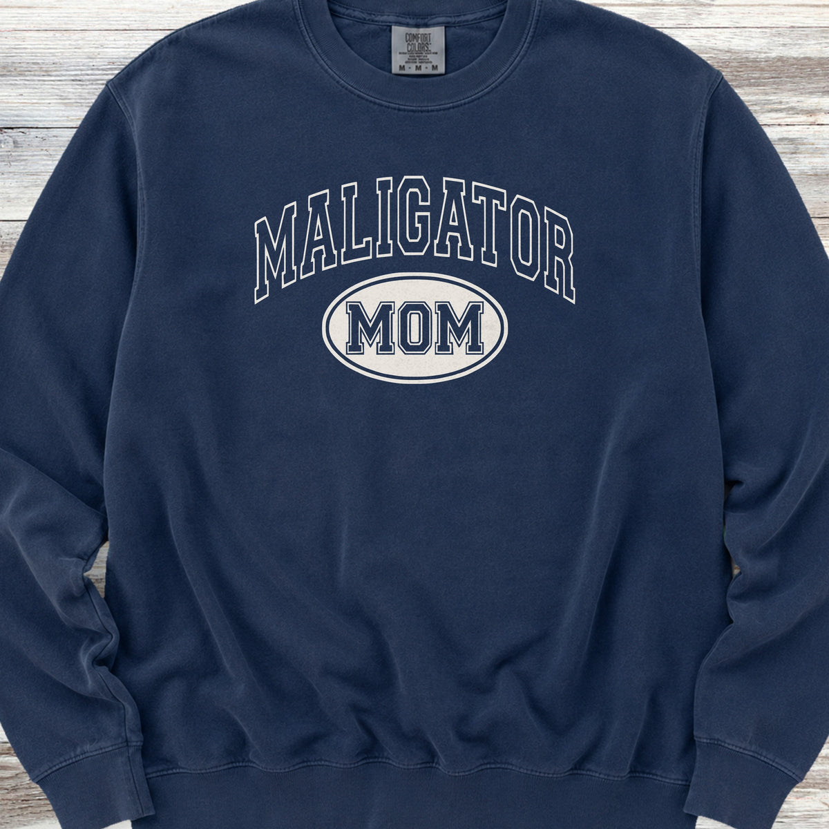 Belgian Malinois University Maligator Mom Sweatshirt - True Navy