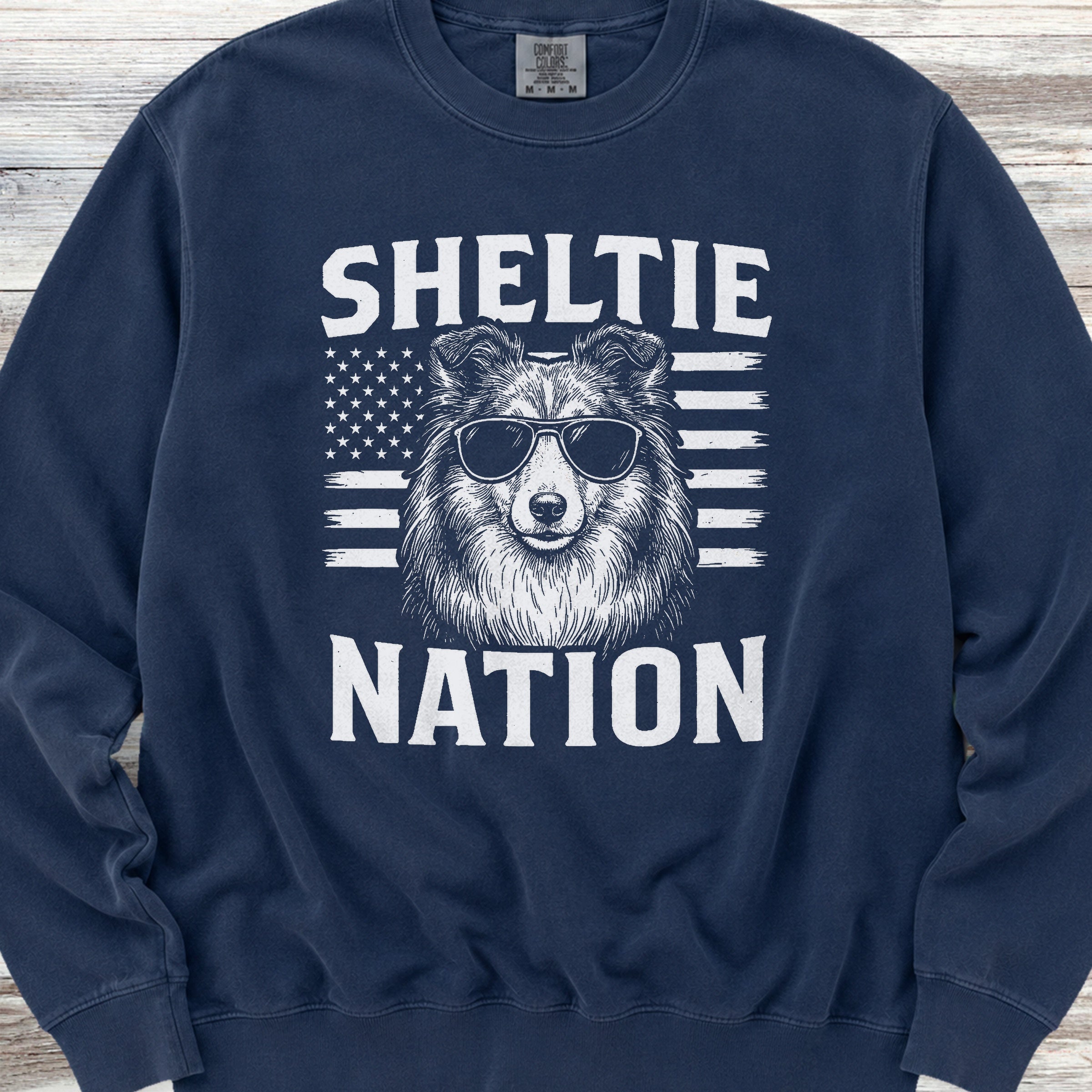Shetland Sheepdog Nation Sweatshirt - True Navy