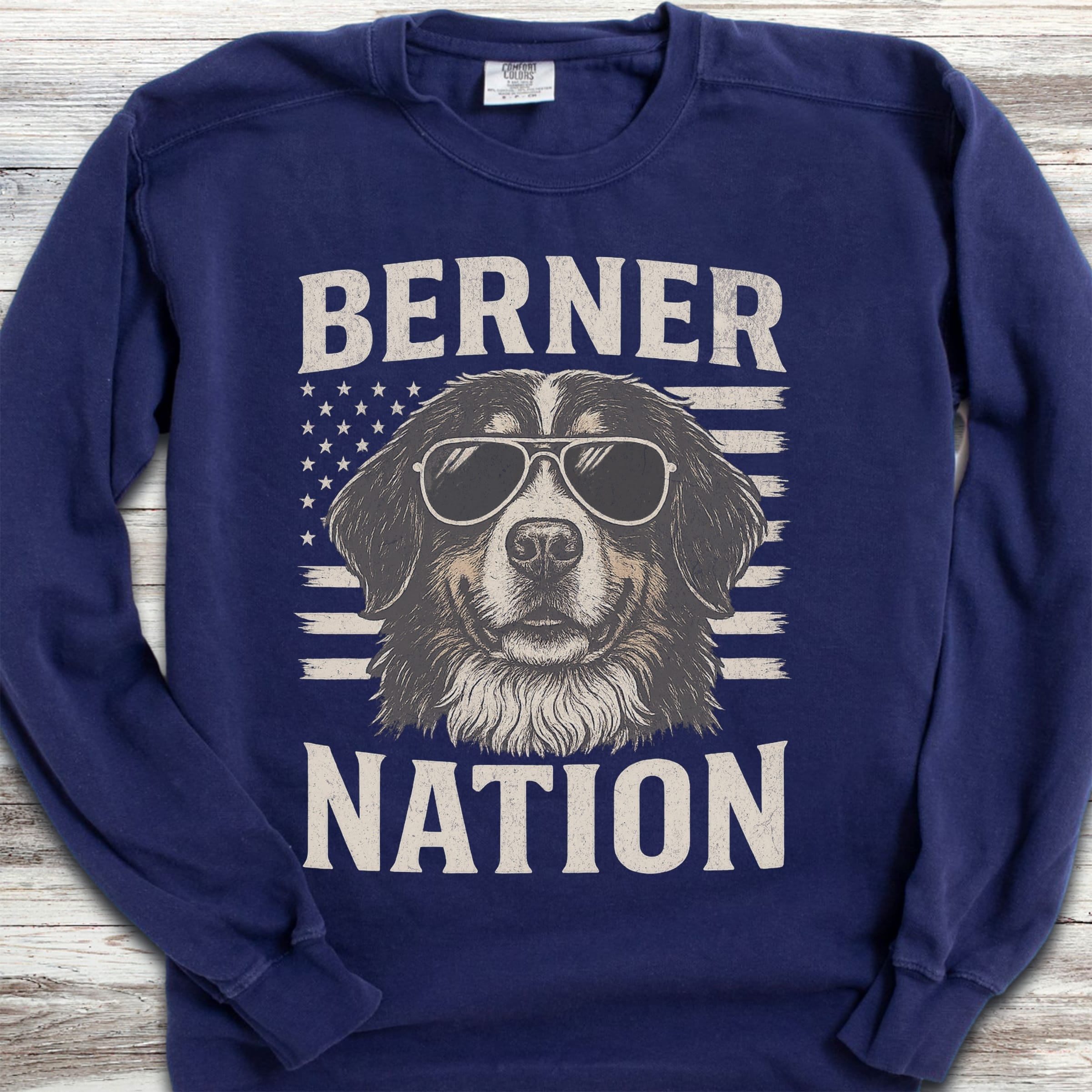 Bernese Mountain Dog Nation Sweatshirt - True Navy