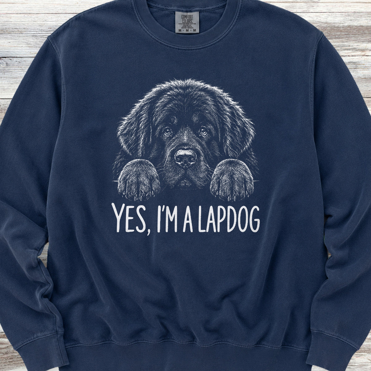 Newfoundland Lap Dog Sweatshirt - True Navy