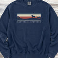Australian Shepherd USA Sunset Sweatshirt - True Navy