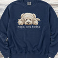 Goldendoodle Cream Nope Sweatshirt - True Navy