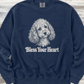 Cockapoo Bless Your Heart Sweatshirt - True Navy